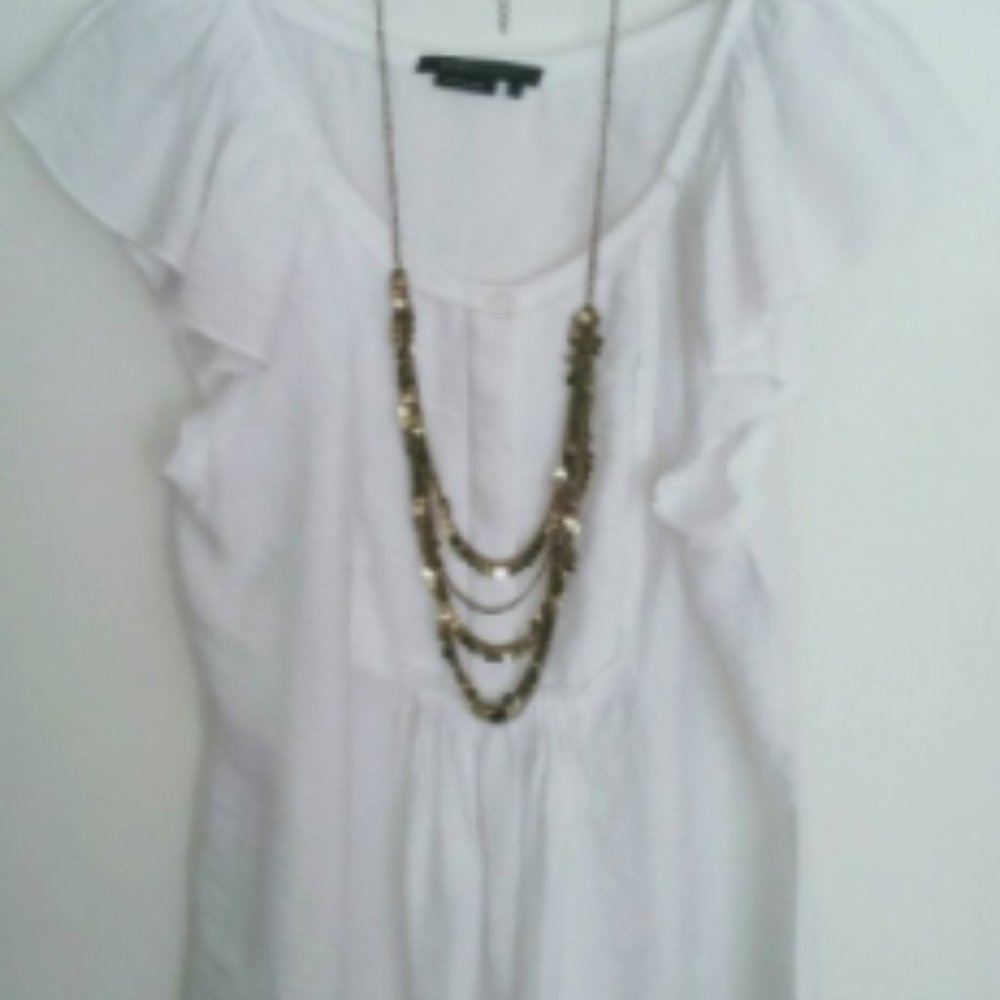 💥 CLEARANCE 💥VINTAGE Boho Brass Metal Multi-Strand Chain Necklace
